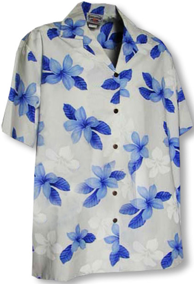 Single Tone Plumeria Boy's Hawaiian Shirt