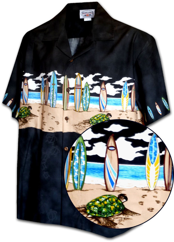 Turtle Beach Crawl Boy's Hawaiian Shirt