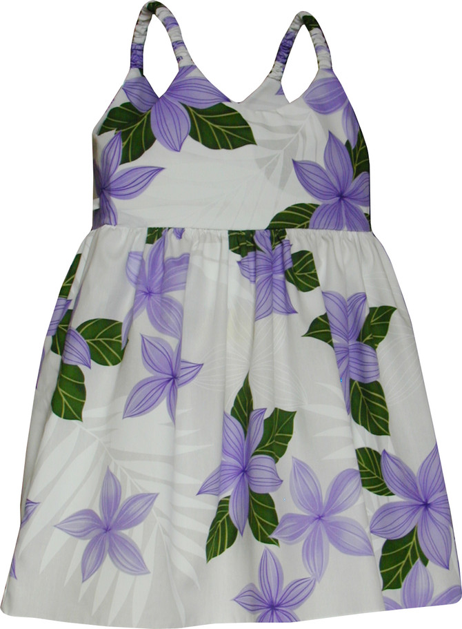 Spring Blossom Girl's Hawaiian Flared Dress