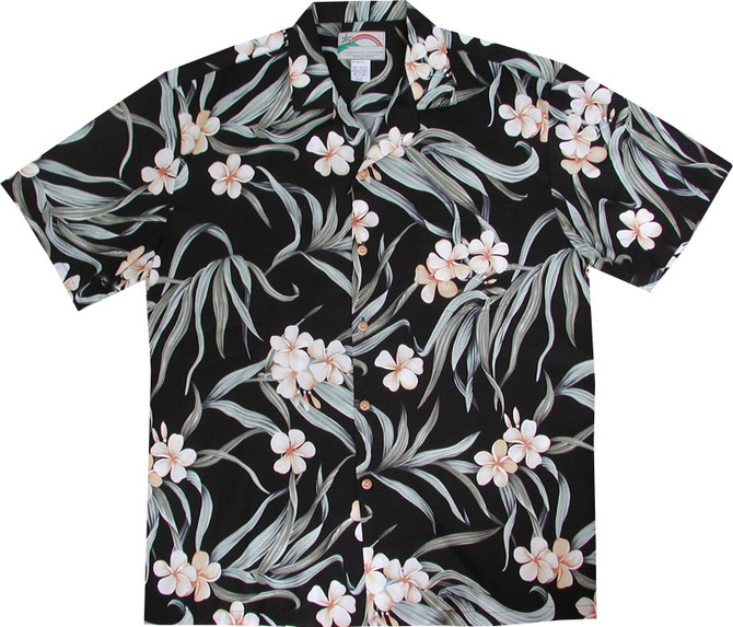 Paradise Found Men's Melia Plumeria Hawaiian Shirt