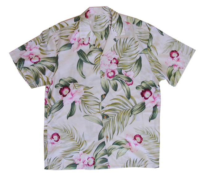 Paradise Found Men's Pacific Orchid Hawaiian Shirt