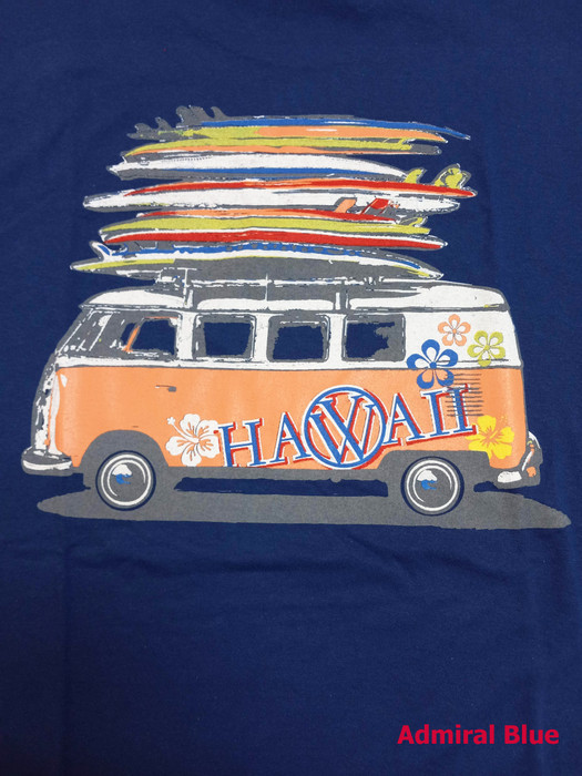 Volkswagen Bus Screenprinted Hawaiian T-Shirt - OhanaWear