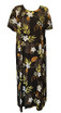 RJC Autumn Tropical Plus Size Womens Evening Dress CHOCOLATE 1X Plus