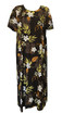 RJC Autumn Tropical Plus Size Womens Evening Dress CHOCOLATE 1X Plus