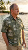 Go Barefoot Mens Outrigger Placket Reverse Shirt