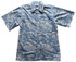 Go Barefoot Mens Island Palms Placket Reverse Shirt