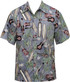Go Barefoot Mens Palm Ukulele Peached Cotton Shirt