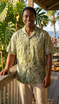 Go Barefoot Mens Hawaiian Tats Big & Tall Shirt