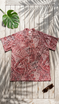 Go Barefoot Mens Hawaiian Tats Big & Tall Shirt