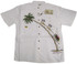 Bamboo Cay Men's Santa Up Up and Away Embroidered Shirt