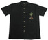 Bamboo Cay Mens Aloha Christmas Happy Holidays Tree Embroidered Shirt