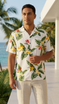 RJC Mens Bird of Paradise Display Rayon Shirt