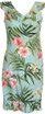 RJC Womens Pale Hibiscus Orchid Ruffle Short Tank Dress
