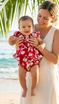 RJC Baby Girls Classic Hibiscus Puff Sleeve 2pc Set