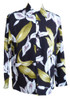 Paradise Found Mens Calla Lily Kamehameha Style Long Sleeve Shirt