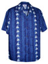 Pacific Legend Mens Traditional Hawaiian Lei Panel Shirt