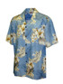 Pacific Legend Mens Plumeria Hibiscus Feather Fern Shirt
