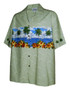 Pacific Legend Mens S to 4X Hibiscus Sailboat Chest Band Shirt