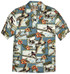 RJC Mens Hibiscus Fighter Airplane Shirt