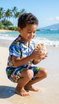 RJC Boys Hibiscus Hawaiian Island 2pc Cabana Set