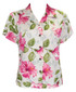 Two Palms Women's Petra Hibiscus Fitted Blouse