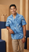 RJC Mens Graceful Fern Poly Cotton Blend Shirt