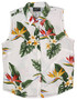 RJC Womens Bird of Paradise Sleeveless Button Down Shirt