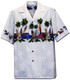 Pacific Legend Mens Old Time Woodie Surfboard Chest Band Shirt