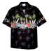 Pacific Legend Mens Old Time Woodie Surfboard Chest Band Shirt