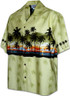 Pacific Legend Mens S to 3X Sunset Palm Horizon Chest Band Shirt