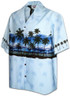 Pacific Legend Mens S to 3X Sunset Palm Horizon Chest Band Shirt