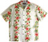 RJC Mens Pink White Hibiscus Plumeria Panel Rayon Shirt