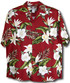 RJC Mens White Orchid Hibiscus Rayon Shirt