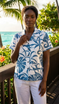 RJC Women Delicate Tropical Fitted Blouse