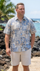RJC Mens Hawaiian Symbols Reverse Shirt