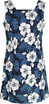 White Hibiscus Fern Women's A-Line Hawaiian Dress