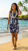 Classic Hibiscus Women's A-Line Hawaiian Short Tank Dress