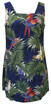 Parrots Monstera Women's A-Line Hawaiian Short Tank Dress (Petite Size)