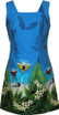 Floating Martini Women's A-Line Hawaiian Dress (Petite Size)