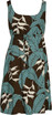 Ginger Heliconia Jungle Women's Empire Tie Front Hawaiian Dress (Regular Fit)