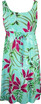 Leaves of Summer Women's Empire Tie Front Hawaiian Dress (Regular Fit)