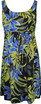 Leaves of Summer Women's Empire Tie Front Hawaiian Dress (Regular Fit)