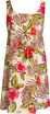 Pistil Flower Buds Women's Empire Tie Front Hawaiian Dress (Regular Fit)