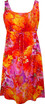 Beauteous Flower Women's Empire Tie Front Hawaiian Dress (Regular Fit)