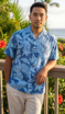 Hala Pineapples Hawaiian Aloha Mens Rayon Shirt