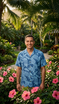 Hala Pineapples Hawaiian Aloha Mens Rayon Shirt