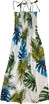 Monstera Fern Women's Hawaiian Smocked Dress