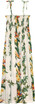 Island Bird of Paradise Panel Women's Hawaiian Smocked Dress