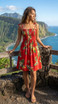 Bird of Paradise Display Women's Hawaiian Smocked Dress