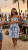 Delicate Tropical Women's Hawaiian Smocked Dress